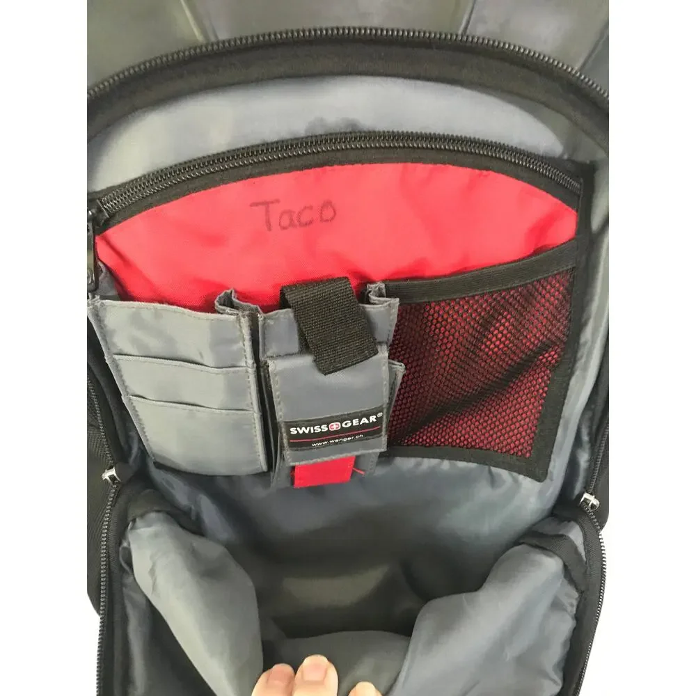 Swiss Gear Wenger Pegasus 17 Inch Laptop Backpack Black Grey TSA model 27306060